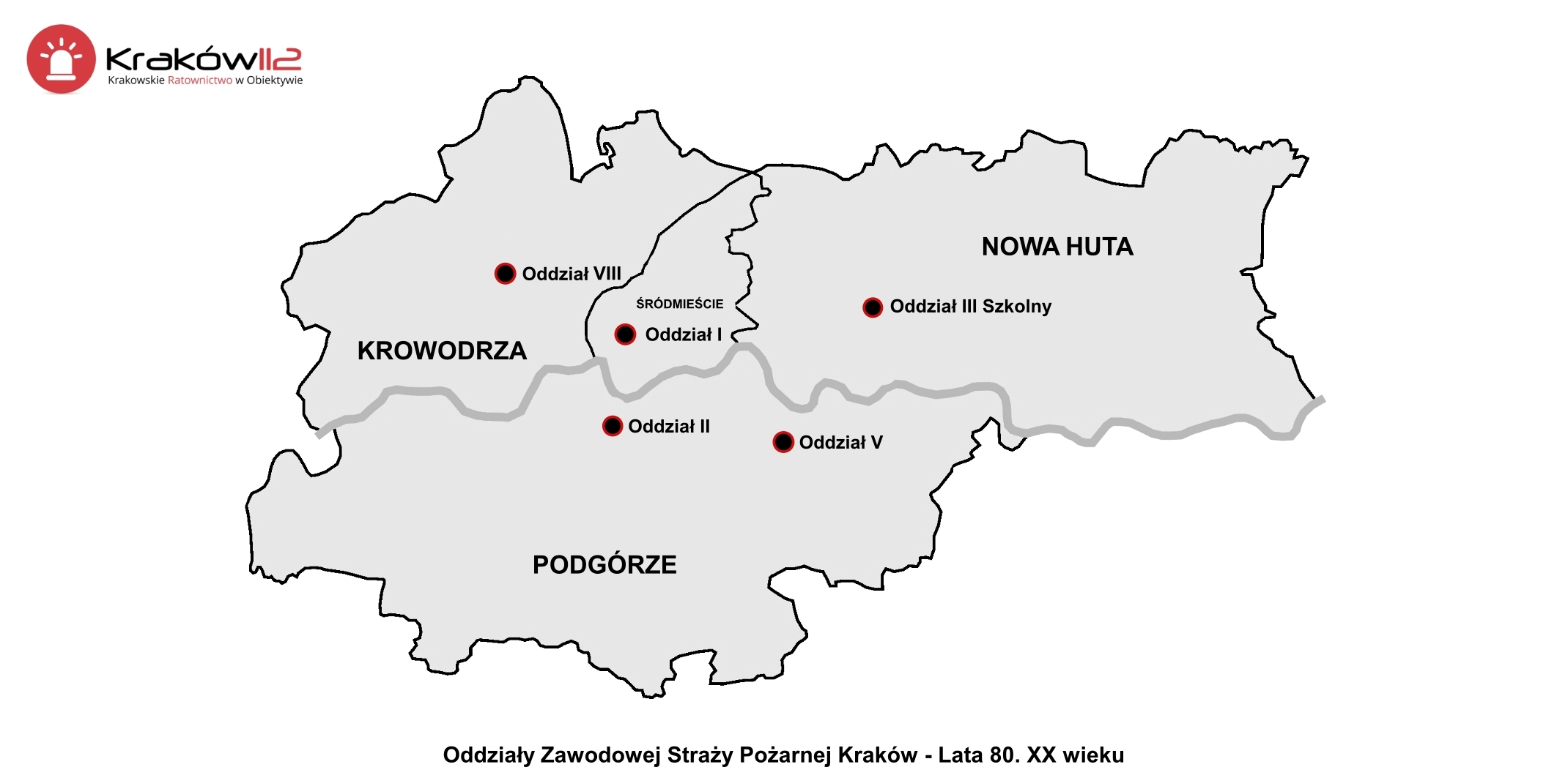Odzialy Zawodowej Strazy Pozarnej Krakow lata 80 xx wieku