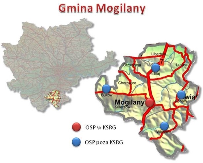 mogilany map