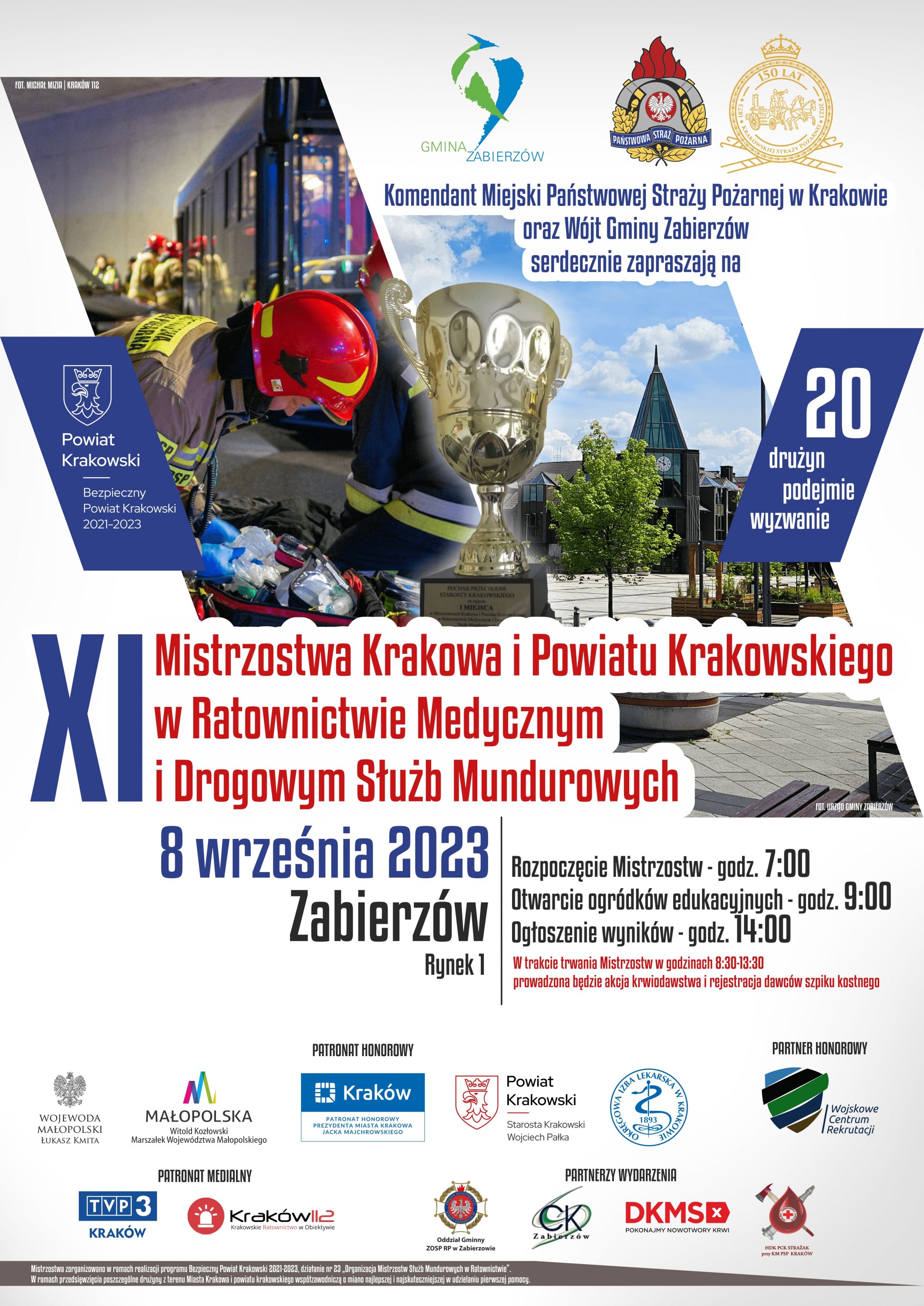 XI Mistrzostwa Krakowa i Powiatu Krakowskiego w Ratownictwie Medycznym i Drogowym Służb Mundurowych